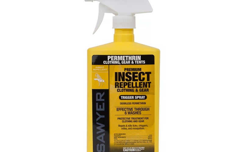 A Sawyer Permethrin insect repellant.