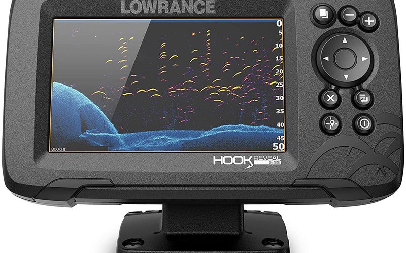 Lowrance HOOK Reveal 5x SplitShot Fish Finder is the best fish finder for kayak
