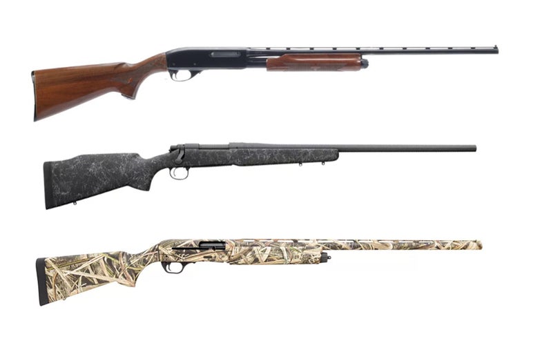 Remington 870, 700, and V3.