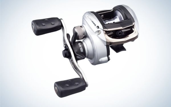 Silver baitcast reel makes one of the best gifts for dad on Father's Day
