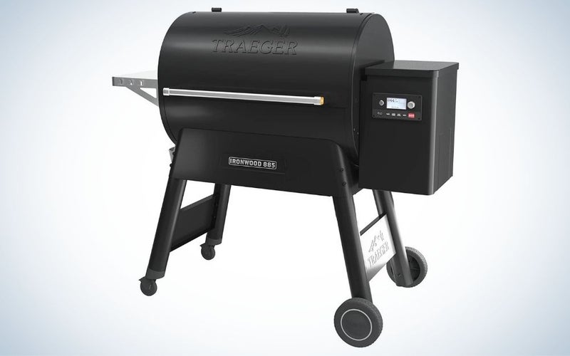 Black pellet grill and smoker are one of the best prime day deals on grills
