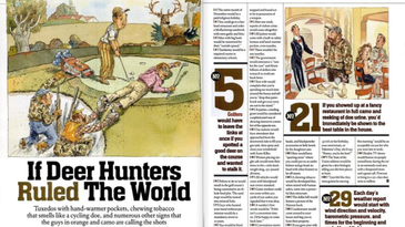 F&S Classics: 30 Things That Would Happen if Deer Hunters Ruled the World