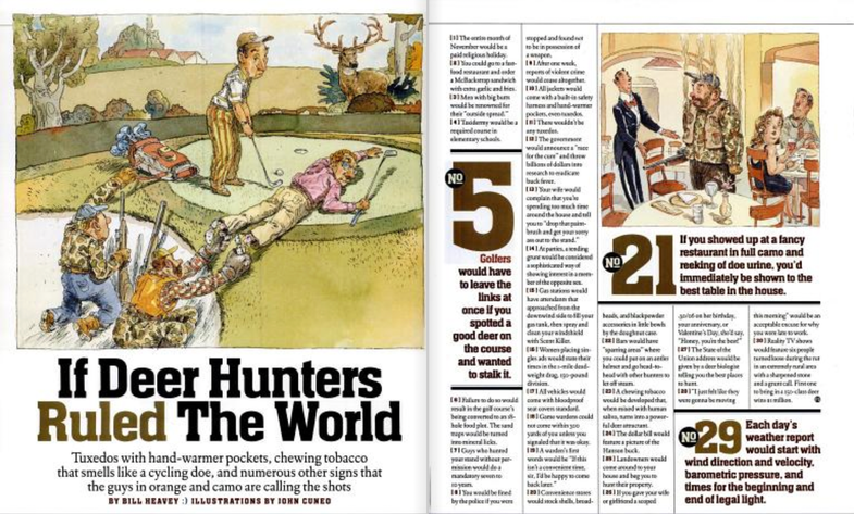 If deer hunters ruled the world by Bill Heavey