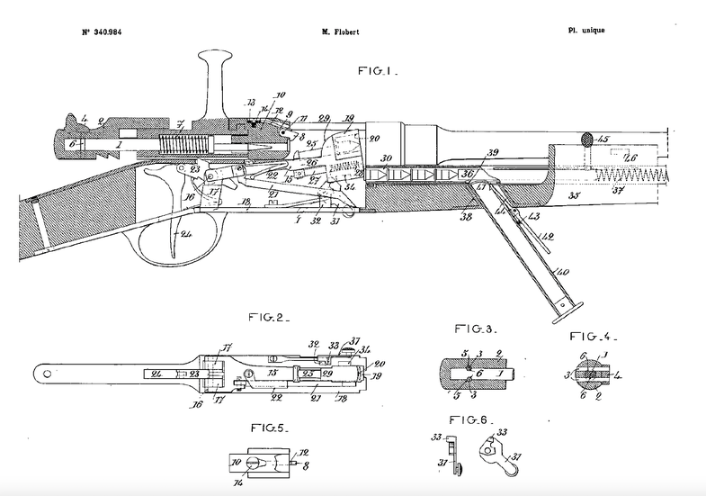 Diagram of Flobert gun.