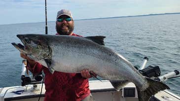 “It’s Just a Monster.” 39-Pound Chinook Caught on Lake Michigan