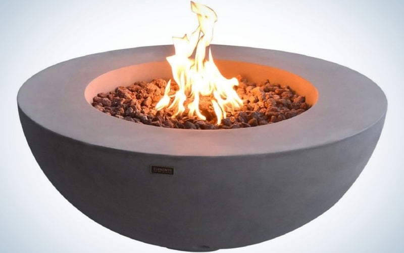 Elementi Lunar Bowl is our pick for the best fire pit for natural gas.
