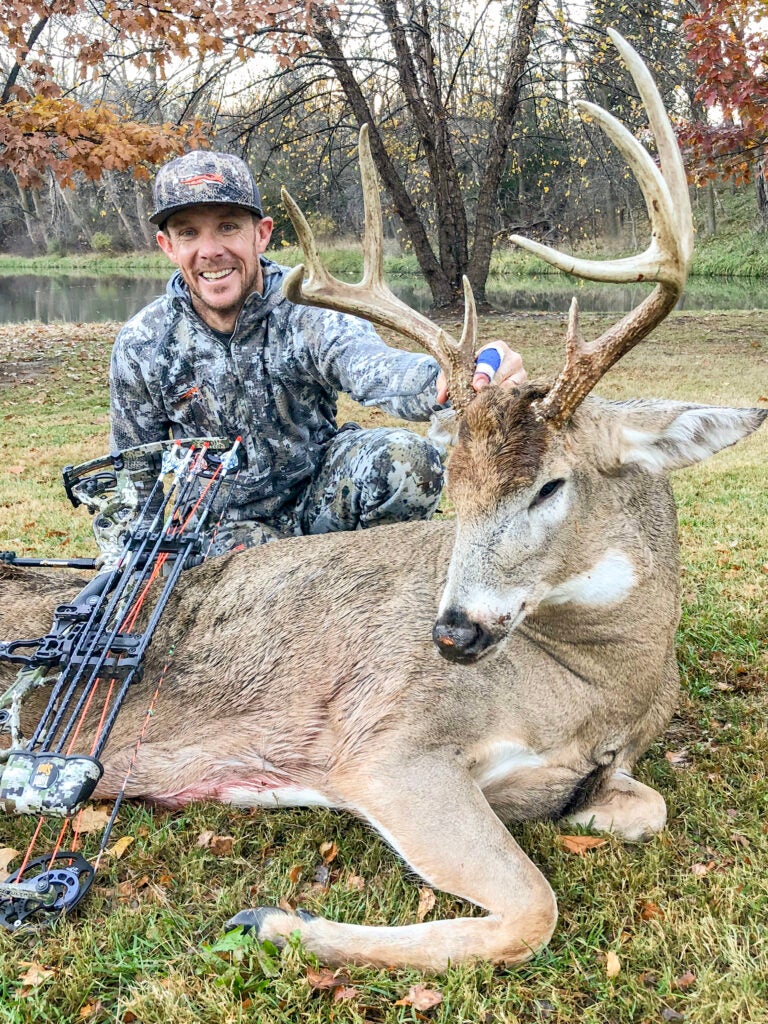 The author with a Nebraska whitetail