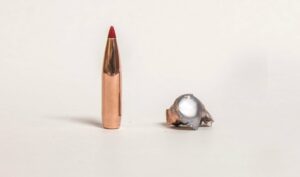 Jacketed lead-core bullet