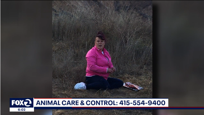 San Francisco Animal Care and Control has released this Facebook photo of a woman being sought for hand-feeding coyotes.