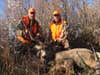 Smith twins and mule deer