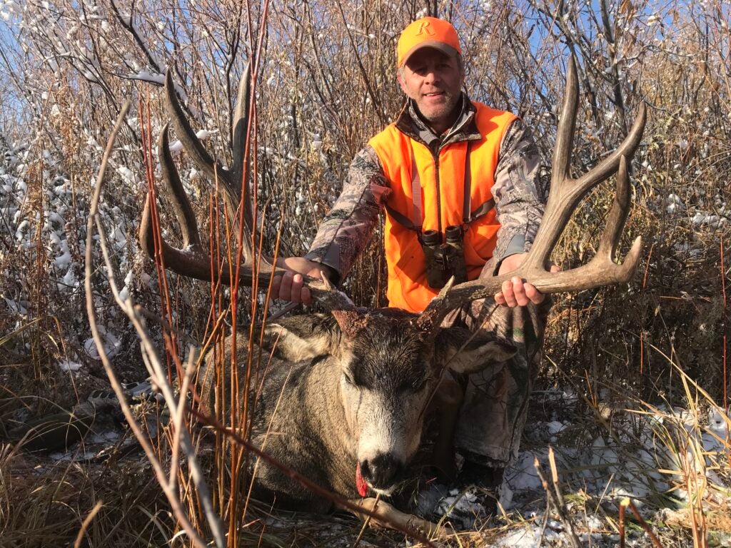 Ray Smith and mule deer