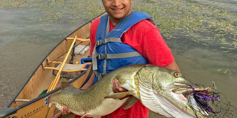 21-Year-Old Minneapolis Angler Catches Massive 54.5-inch Muskie in City Lake