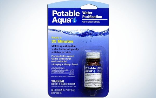 Portable Aqua Iodine Tablets is our pick for best water purifiers.