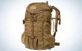 This Mystery Ranch backpack is our pick for best internal frame backpack.