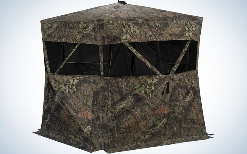Rhino R150 is our pick for the best hunting blinds.