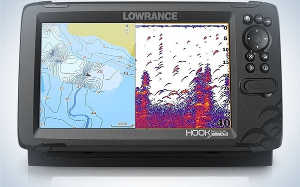 The Hook 9 Reveal Lowrance Fish Finder.