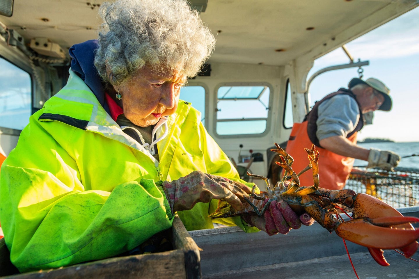 Oliver has been lobstering for over 9 decades. 