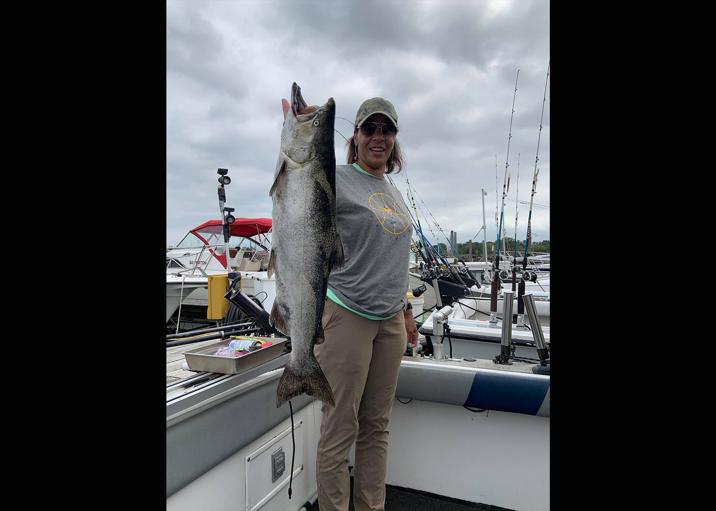 Big King Salmon Caught in Lake Erie