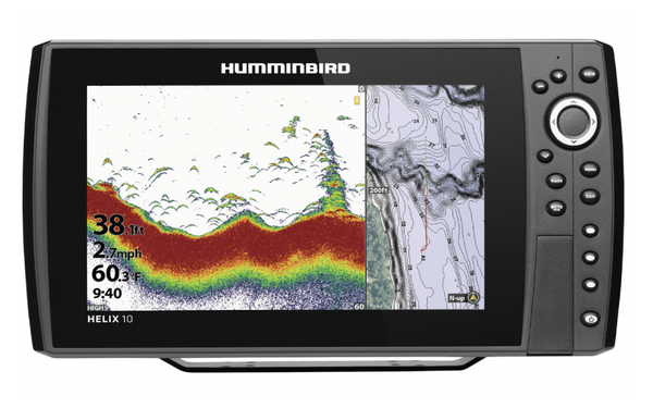 Humminbird HELIX 10 CHIRP GPS G4N Fish Finder/Chartplotter on white background