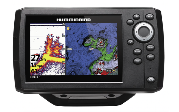 Humminbird HELIX 5 CHIRP GPS G3 Fish Finder/Chartplotter on white background