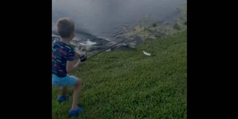 Video: Gator Steals Bass Right Off of 7-Year-Old’s Line