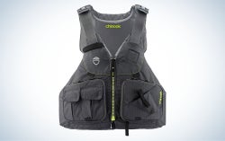 NRS Chinook Fishing Life Vest is the best kayak life jacket.