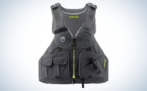 The NRS Chinook Fishing Life Vest is the ultimate kayak life jacket.