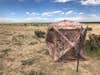 ground blind near pronghorn water hole
