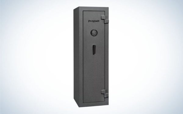 ProVault 12-Gun Safe by Liberty with Electronic Lock is the best safe for a closet.
