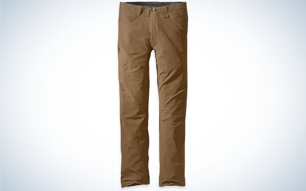 Outdoor Research Ferrosi Pants are the best hiking pants for men.