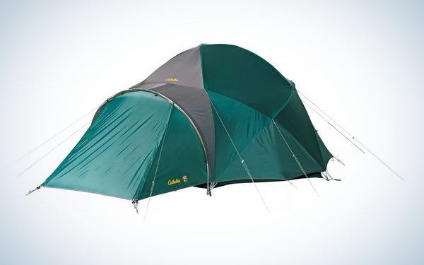 Cabela’s Alaskan Guide Model Geodesic 6-Person Tent is the best car camping tent.