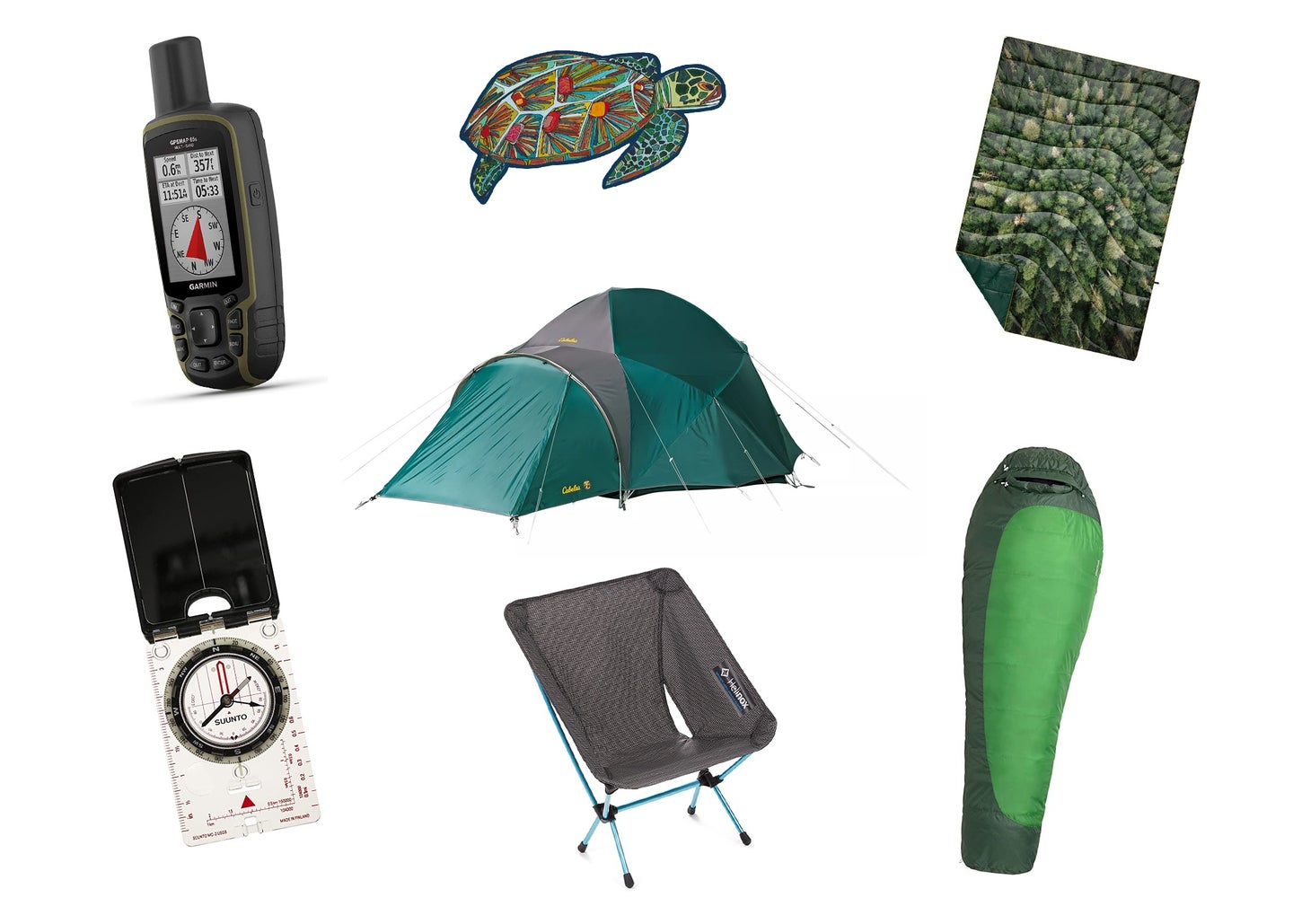 Camping gift guide collage