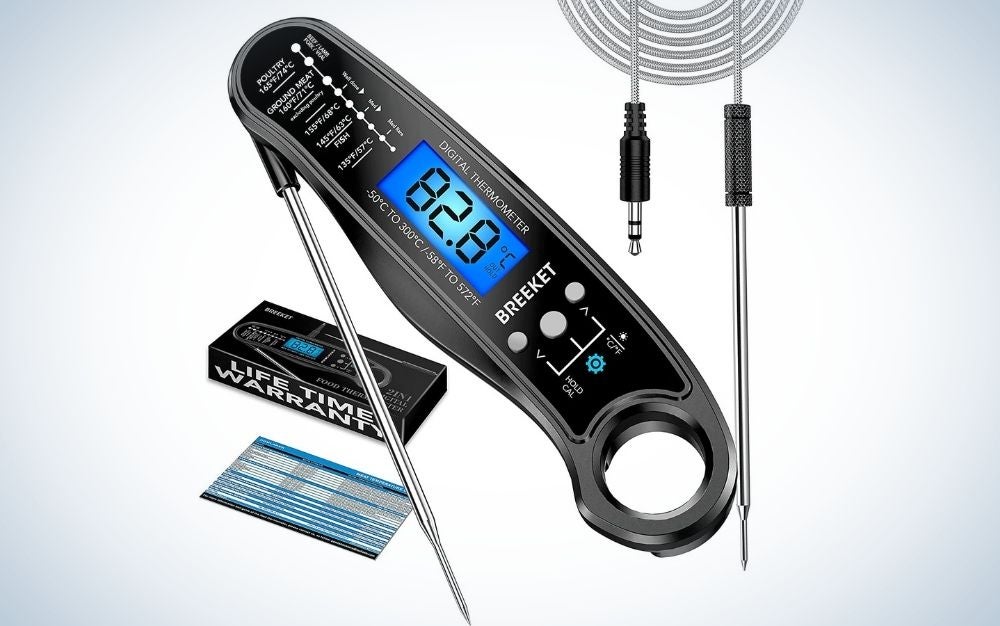 BREEKET 2 in 1 reader is the best meat thermometer.