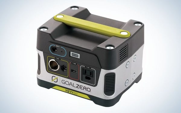 Goal Zero Yeti 150 is the best power bank that's portable.