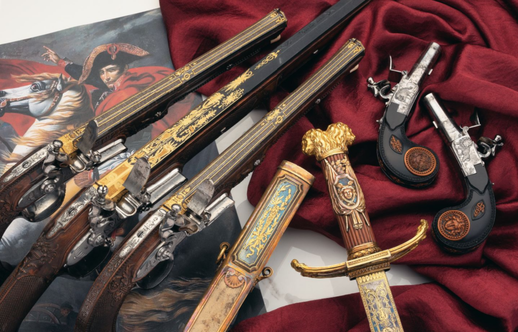 a photo of weapons owned by Napoleon Bonaparte