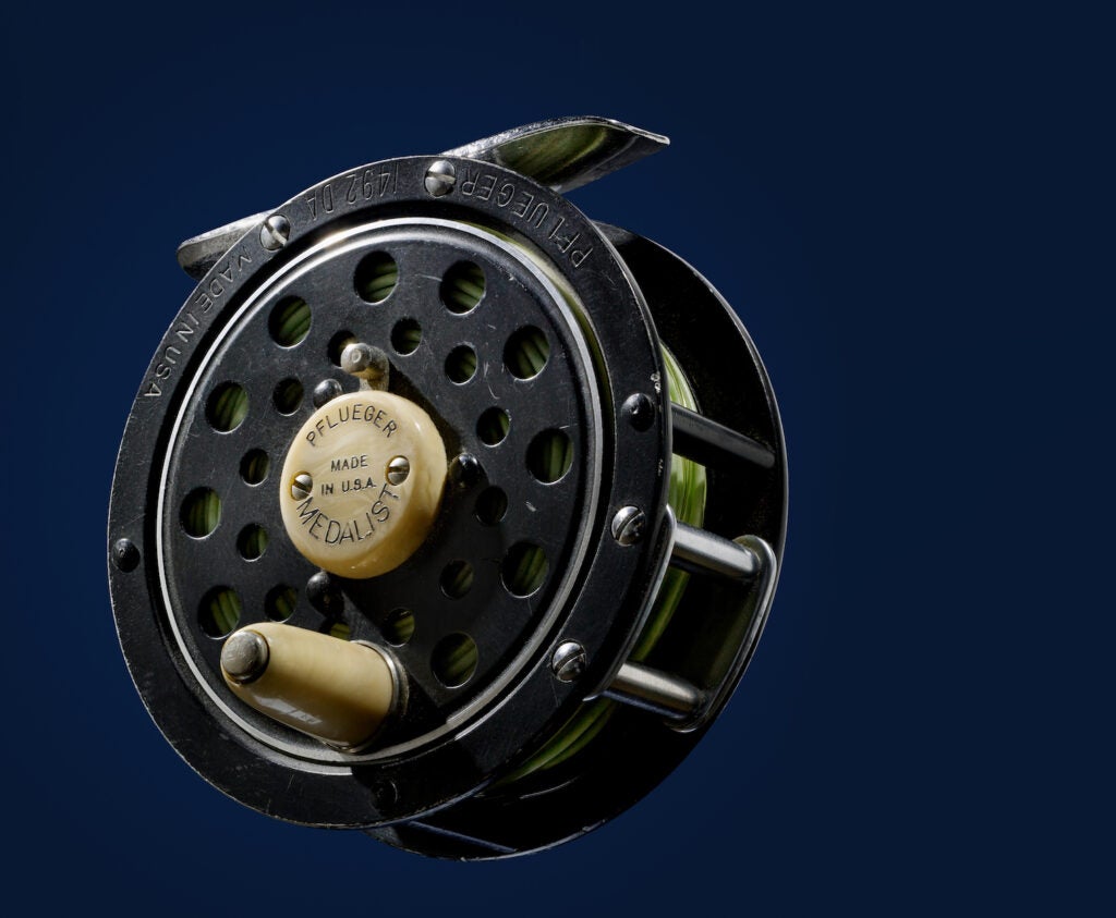 photo of a vintage fly reel