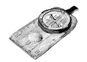 an illustration of a compass