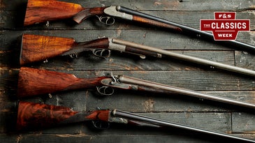 a photo of double-barrel shotguns