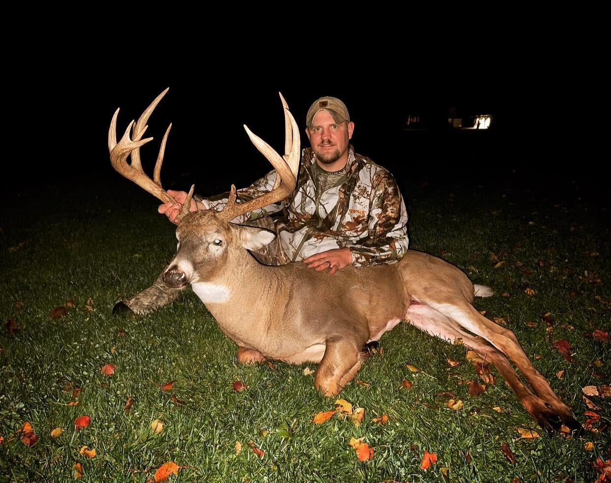Brandon Hill’s massive Ohio buck scored 184 3/8 inches.
