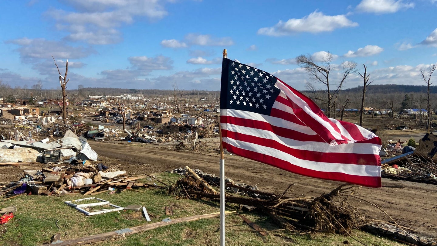 Dawson Springs, Kentucky, after the tornado in December 2021