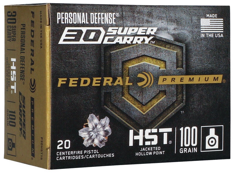 photo of Federal 30 Super Carry ammo