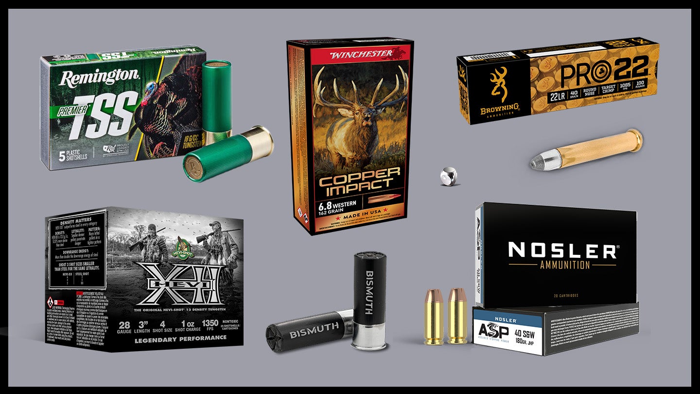 A selection of new ammo offerings from Remington, Winchester, Browning, HeviShot, and Nosler.