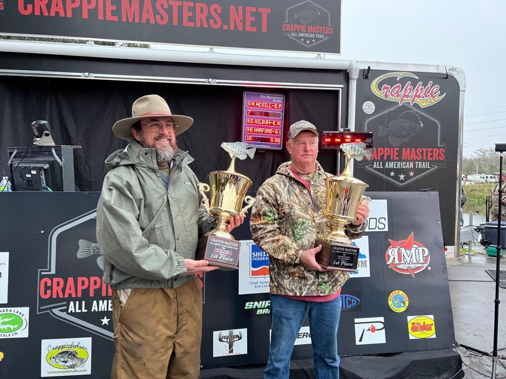 Crappie fishing tournament winners