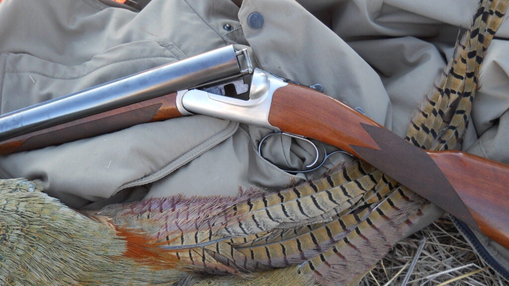photo of Ruger Gold label shotgun and pheasant