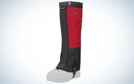Outdoor Research Crocodile Gaiters are the best knee-high rain and snow gaiters.