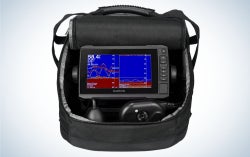 Garmin Echomap Ice Fishing Bundle is the best ice fishing GPS finder.