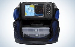 Lowrance Hook Reveal 5 Split Shot Ice Pack is the best fish finder for the money.