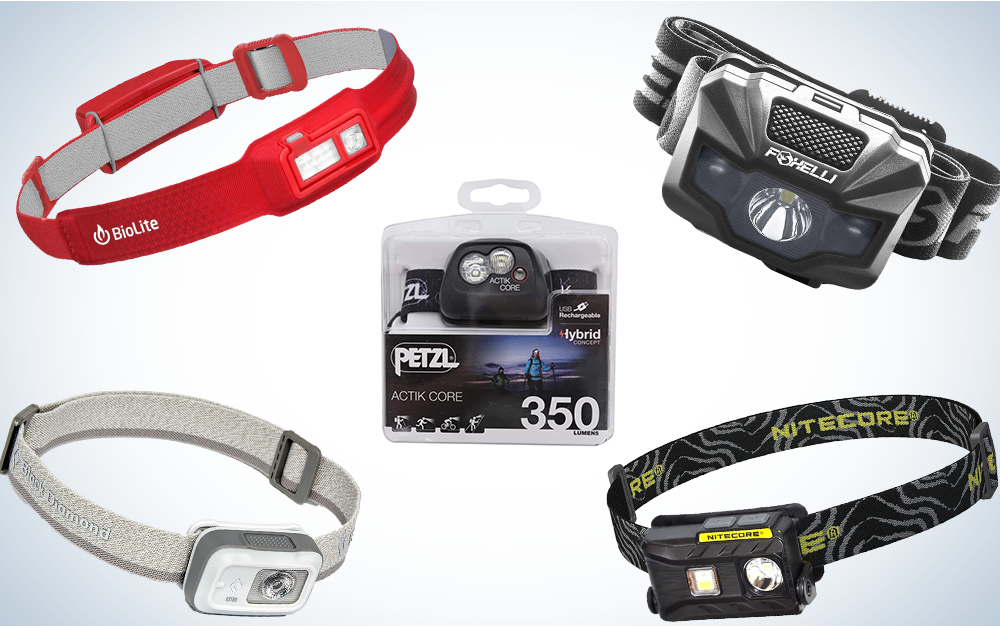 Collage of Field & Stream's best headlamps
