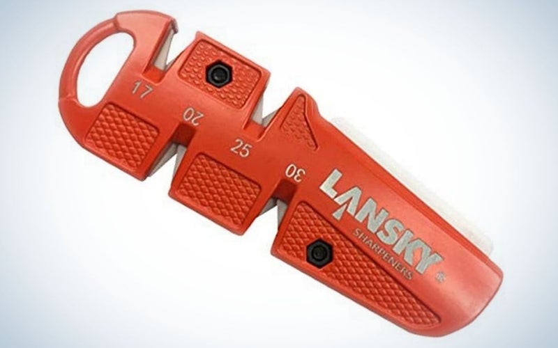 Lansky C-Sharp is the best compact knife sharpener.