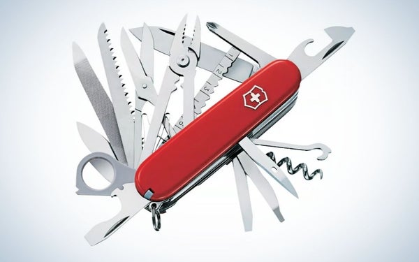 The Swiss Army Knife Champ is the best camping knife.